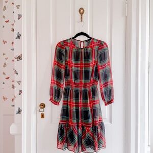 J. Crew holiday Plaid dress
